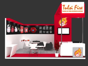 Tulsi-fire-exhibition-stall-designing-fabrication-services-crossgraphicideas